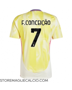 Juventus Francisco Conceicao #7 Maglia Gara Trasferta Repliche 2024-25